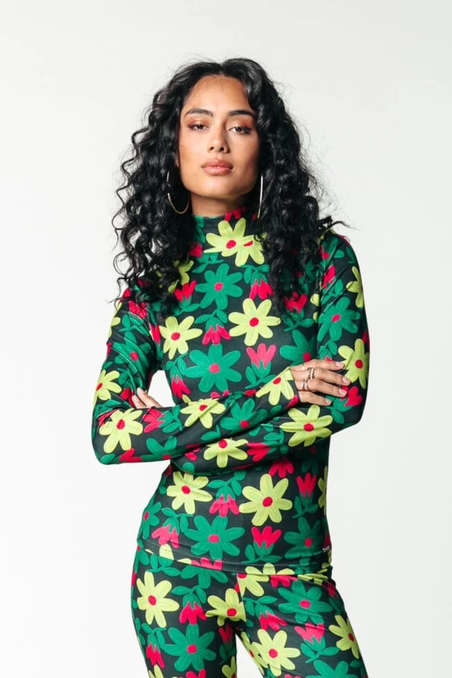 Colourful Rebel Women's Neyo Big Floral Print Top in Multicolor