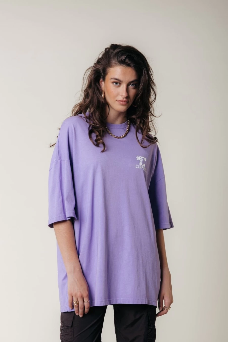 Colourful Rebel Women's Light Lilac Seven Tee T-Shirt