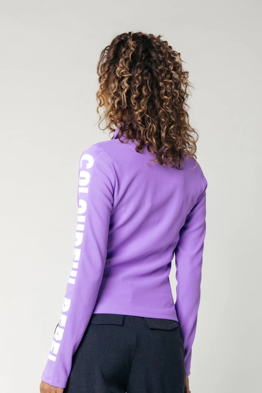 Colourful Rebel Women's Light Lilac Fine Knit Top | Doutse Style