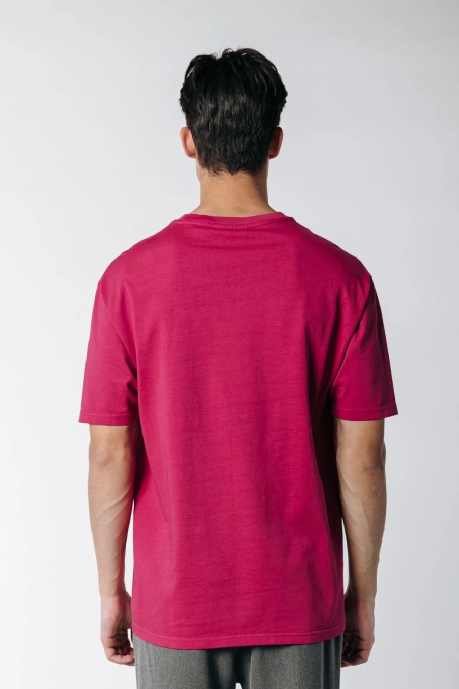 Colourful Rebel Men's Burgundy Uni Logo T-Shirt | Casual Cotton Tee