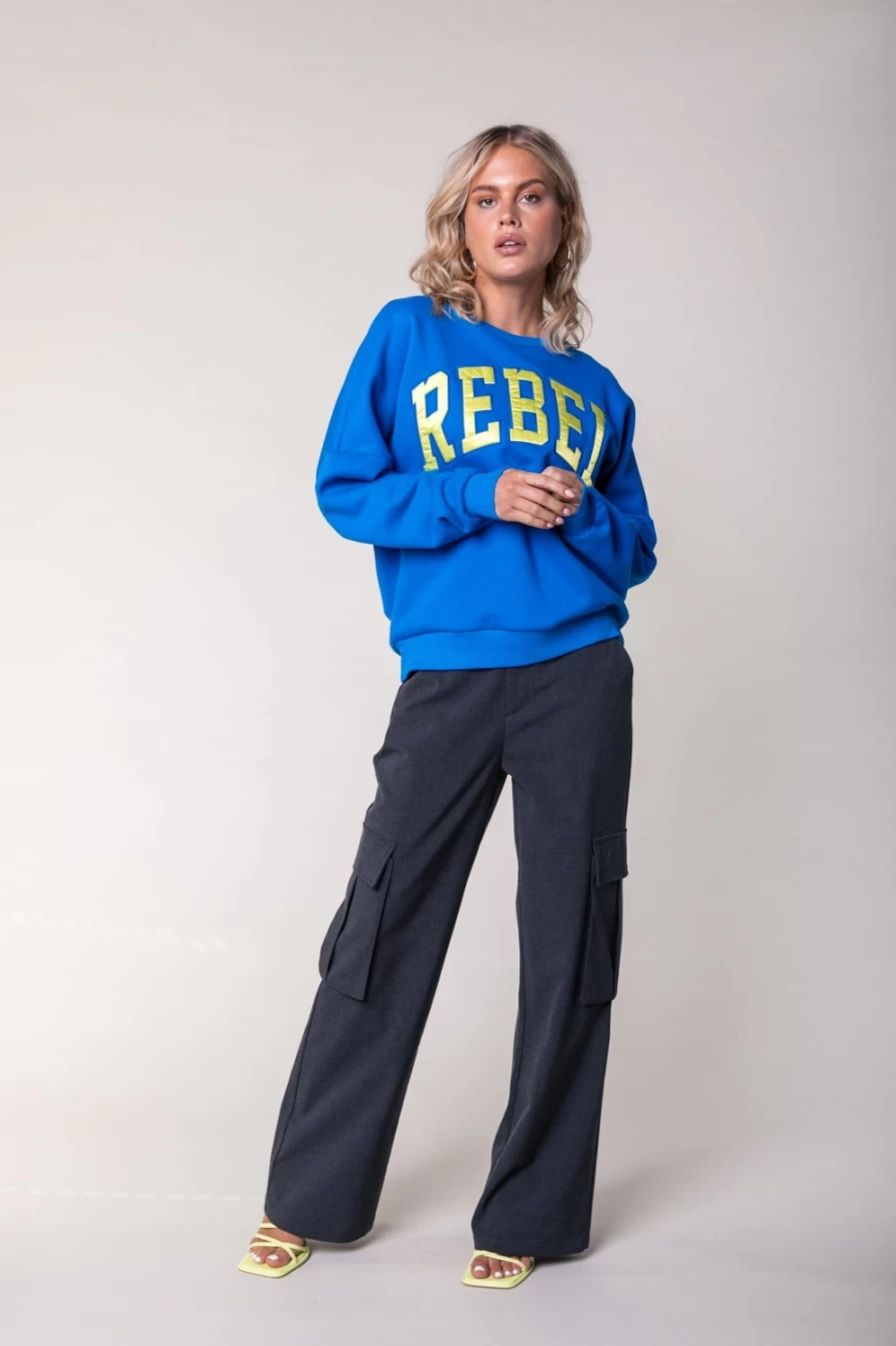 Colourful Rebel Women's Eileen Worker Pants in Anthracite - Stylish Utility Trousers