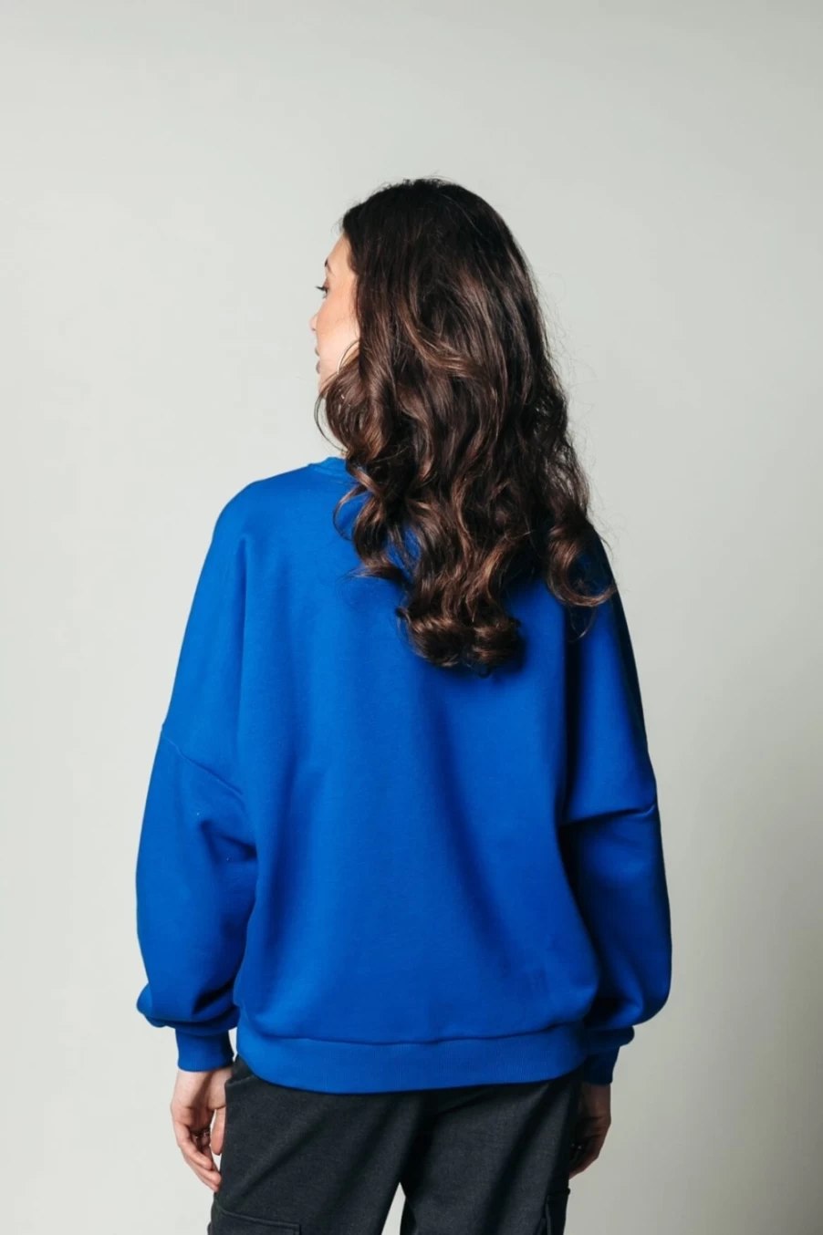 Colourful Rebel Women's Vibrant Blue Rebel Patch Sweatshirt | Stylish & Comfortable