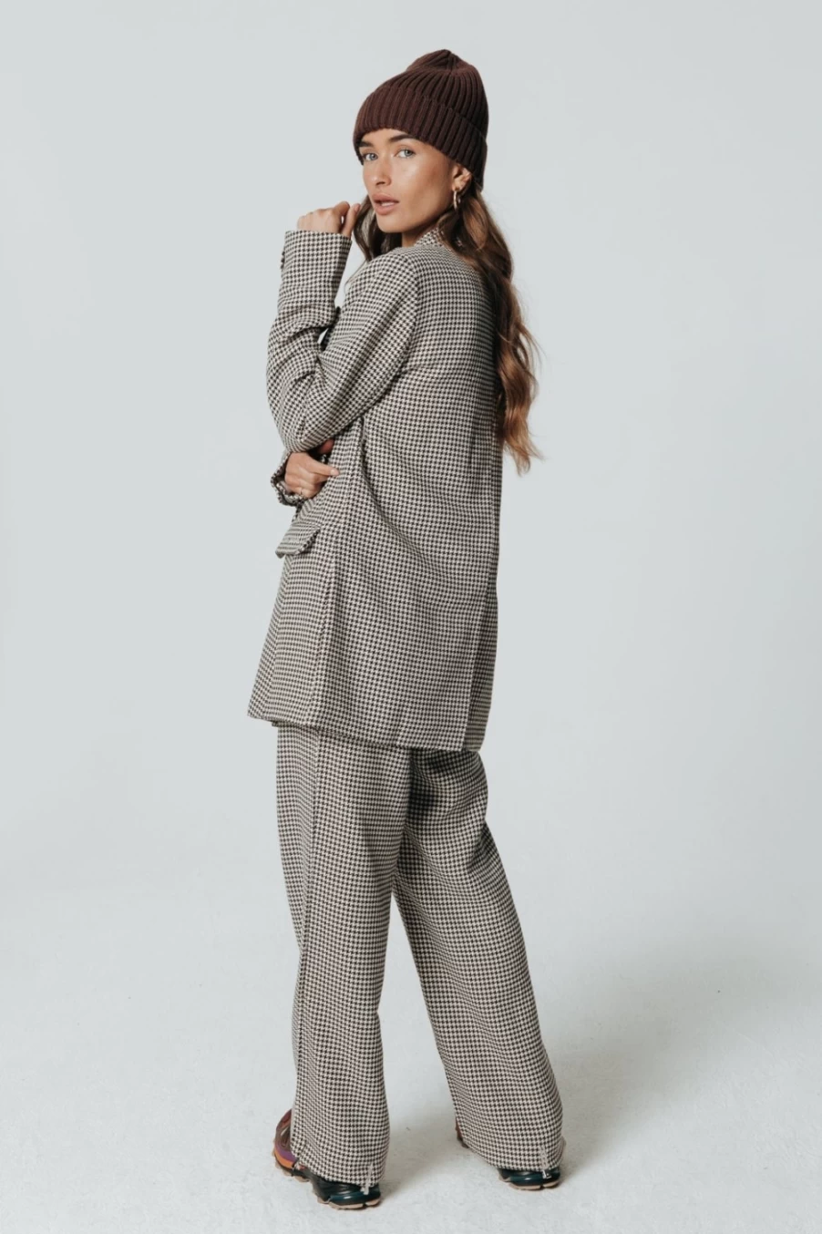 Colourful Rebel Women's Russian Style Dark Brown Pants
